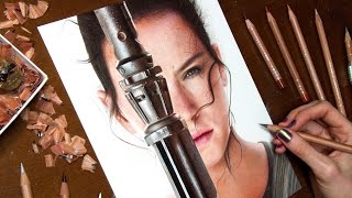 Drawing Rey - Star Wars: The Force Awakens