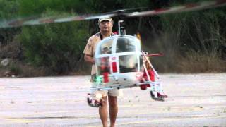 Vario Lama SA315B turbine rc helicopter-Jojo flying.