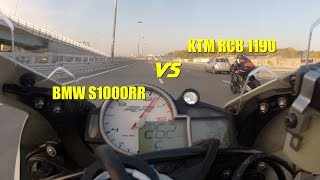 Гонки KTM RC8 1190 против BMW S1000RR на ЧТК