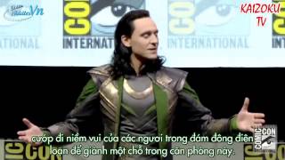 [Vietsub][HiddlesVn]Tom Hiddleston as Loki at Comic Con 2013