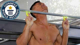 Most two finger pull ups in one minute - Guinness World Records