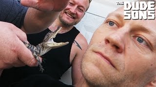 Alligator Bite My Face Challenge - The Dudesons