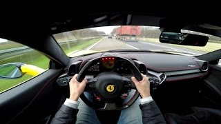 POV Drive: Ferrari 458 Italia 290 km/h on the Autobahn!