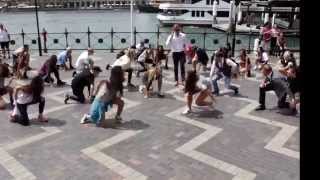 Crazy Uptown Funk flashmob in Sydney