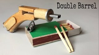 Cách làm súng bắn diêm 2 nòng bằng gỗ