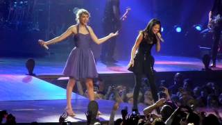 Taylor Swift and Selena Gomez sing "Who Says"