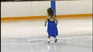 Three yr old ice skating competition