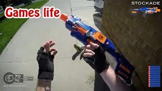 GAMES LIFE - Nerf meets Call of Duty: Gun Game 5.0 | First Person