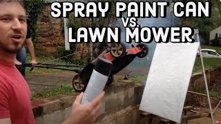 Paint can lawn mower explosion: Arts and Crafts with Uncle Rob