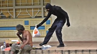 Ninja helping the homeless in Malaysia 2016