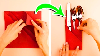 15 Napkin Folding Techniques That Will Blow Your Guests Away