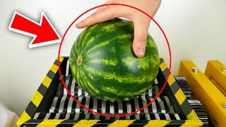 SHREDDING WATERMELON and Other Vegetables !! - THE SHREDDER SHOW - EXPERIMENT AT HOME