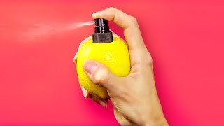 30 GREAT KITCHEN HACKS || DIY LEMON SPRAY 