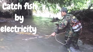 Chích điện Cá suối mùa nước lên | Catch fish by electricity | Fishing with Electricity in Vietnam