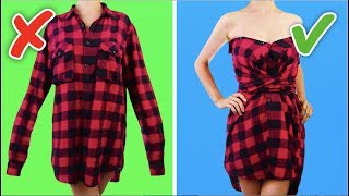 33 COOL AND SIMPLE CLOTHING LIFE HACKS AND CRAFTS