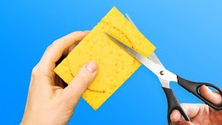 22 CLEVER LIFE HACKS WITH SPONGES YOU SHOULD TRY OUT