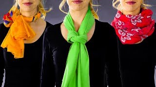 28 SIMPLE WAYS TO TIE A SCARF