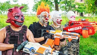NERF WAR : Special Task SWAT Warriors Nerf Guns Fight Criminal Group Mask Bandits