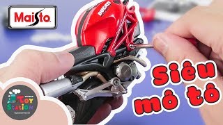 Lắp ráp siêu xe Ducati Monster, bộ sưu tập xe Maisto ToyStation 288