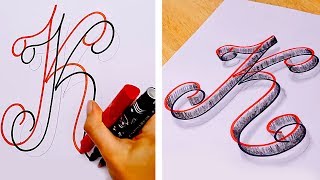 25 EASY DRAWING AND CALLIGRAPHY HACKS AND TRICKS