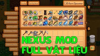 Hướng Dẩn Sử Dụng Nexus Mod Stardew Valley v1.3.36 Full Vật Liệu