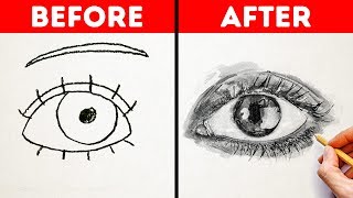 HOW TO DRAW LIKE A PRO || Easy Drawing Tutorials And Tips