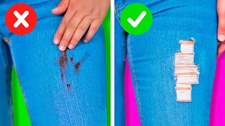 28 BUDGET CLOTHING LIFE HACKS || Jeans Hacks That Will Save Your Money