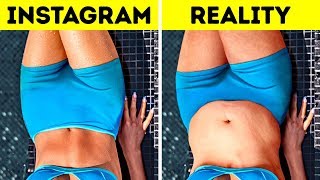 INSTAGRAM VS REALITY || 37 Photo Life Hacks And Camera Tricks, Funny Life Situations
