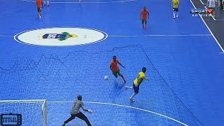 Falcão faz GOLAÇO de CALCANHAR - Brasil x Zâmbia Grand Prix de Futsal 2015 (04/11/2015)