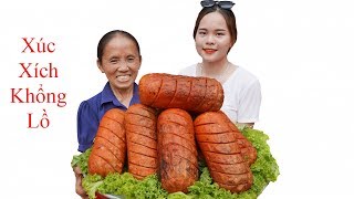 Bà Tân Vlog - Xúc Xích Siêu To Khổng Lồ Nướng Siêu Cay | Giant Sausage
