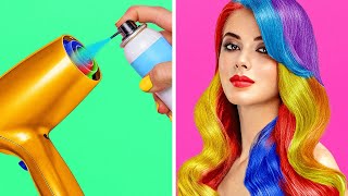 COOL GIRLY BEAUTY HACKS || Clever Makeup And Hair Ideas