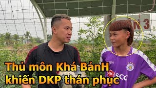 Thử Thách Bóng Đá với thủ môn Khá Bảnh nhí trổ tài bắt Penalty múa quạt như Đặng Văn Lâm ĐT Việt Nam