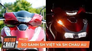 Honda SH 2020 phiên bản Việt so kè SH 2020 phiên bản châu Âu: Đây là những điểm khác nhau