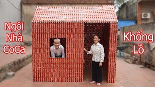 Hưng Vlog | Làm Ngôi Nhà Coca Cola Khổng Lồ Từ 5000 Lon Coca Tặng Mẹ | build a house with 5000 coca