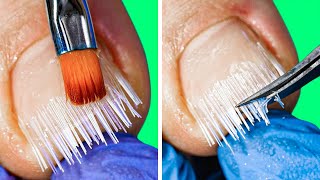 AMAZING NAIL TRANSFORMATION || 30 MANICURE AND PEDICURE HACKS