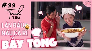 Ngọc Trinh - My Day #33 | Bảy Tòng lần đầu dạy Trinh Nấu Cà Ri Gà | #Stayhome and Cooking #Withme