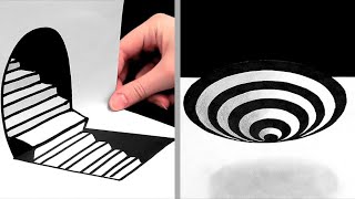 27 AMAZING DRAWING TIPS || ILLUSIONS, 3D DRAWINGS AND ONE-STROKE PAINTINGS