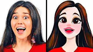 REAL PEOPLE INTO CARTOON CHARACTERS || DRAWING TUTORIAL FOR BEGINNERS