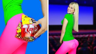 11 Funny Ways to Sneak Food into the Movies! Useful Hacks and Crazy Tricks by RATATA!